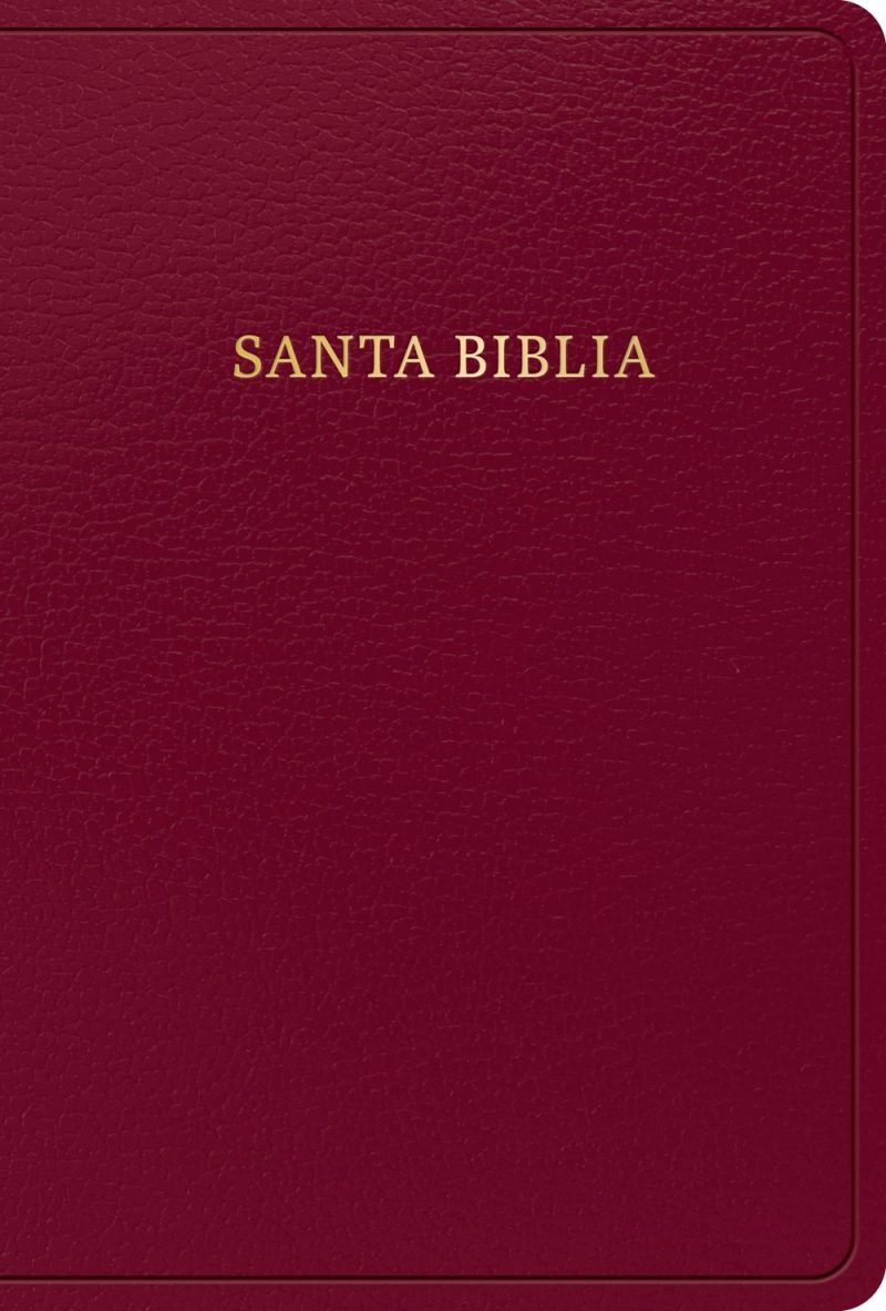 Biblia letra grande tamaño manual, borgoña, imitación piel (edición 2023) RVR 1960