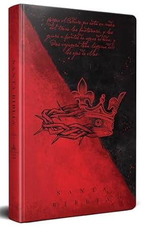 Biblia RVR 1960 letra grande tamaño manual, tapa dura doble corona
