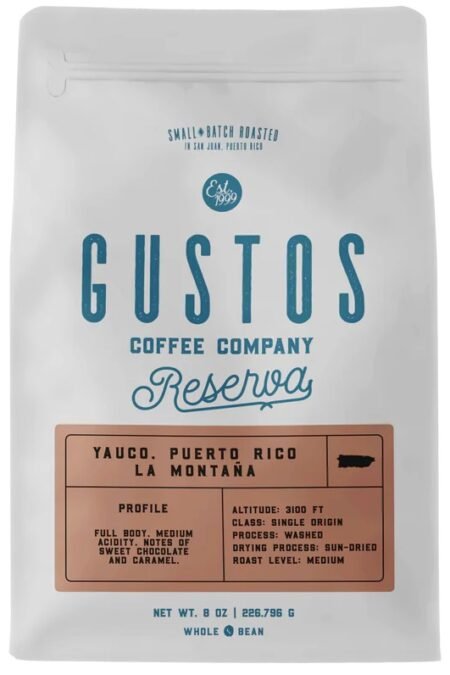 Café Gustos Reserva Grano Yauco 8 oz