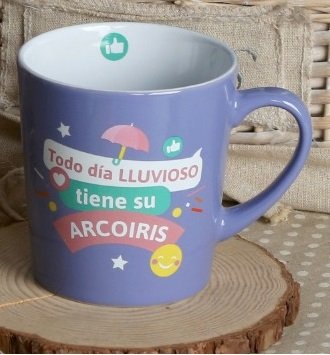 Taza Expresa-T Todo dia lluvioso tiene su arcoiris