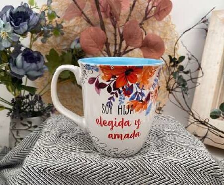Taza amada y bendecida Me siento amada 14 oz