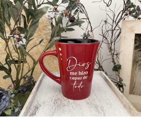 Taza mensaje de bendición Yo Puedo 10 oz