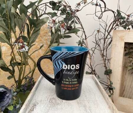 Taza mensaje de bendición 10 oz Dios te bendiga